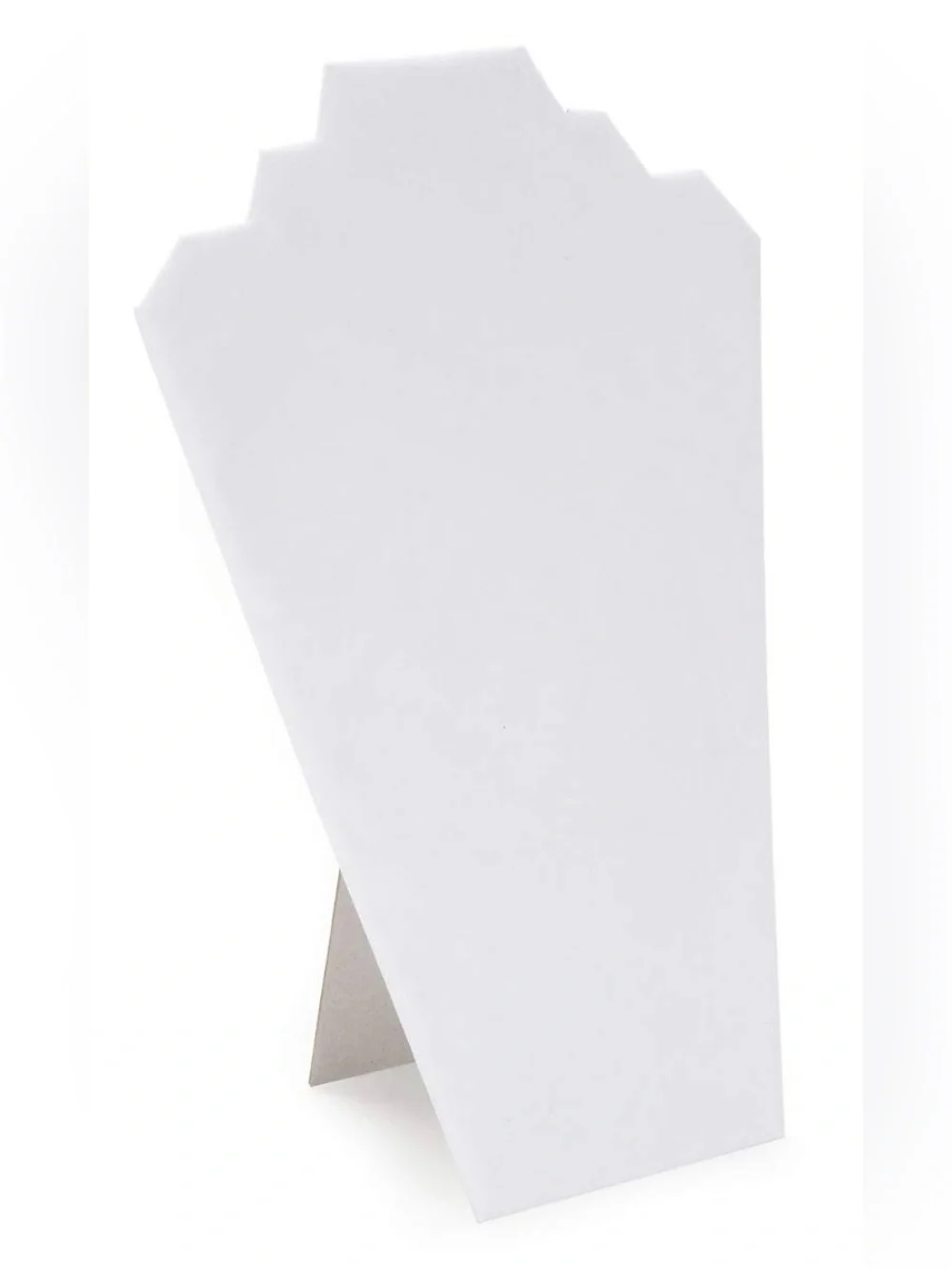 Darice White Velvet Jewelry Necklace Easel Display Stand, 12.5”,NWT